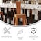 Flash Furniture 30" Orange Metal Counter Stool-Teak Poly Seat CH-31320-30GB-OR-PL2T-GG - alternate 9